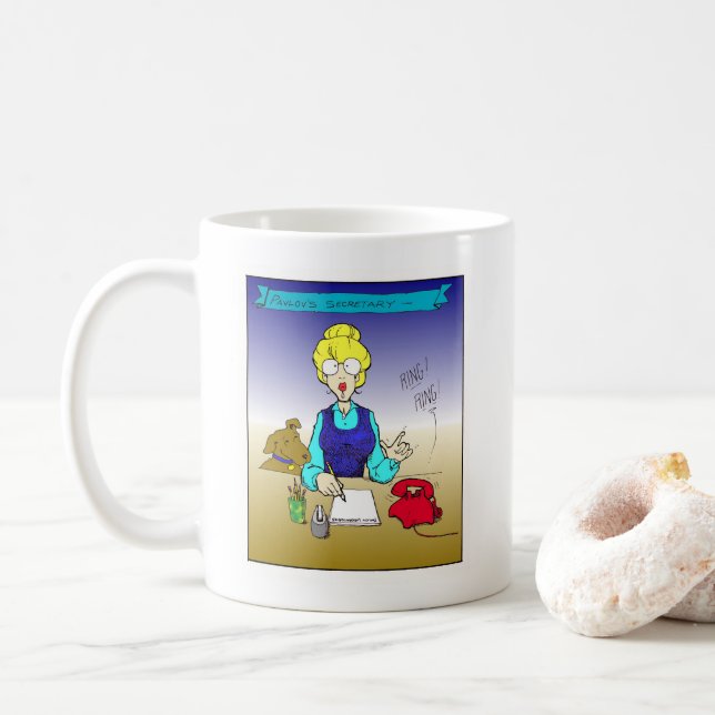 Mug Le secrétaire de Pavlov (Avec donut)