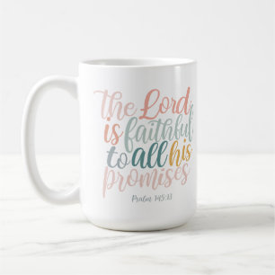 Mug Le Seigneur est fidèle Écriture chrétienne Psaumes