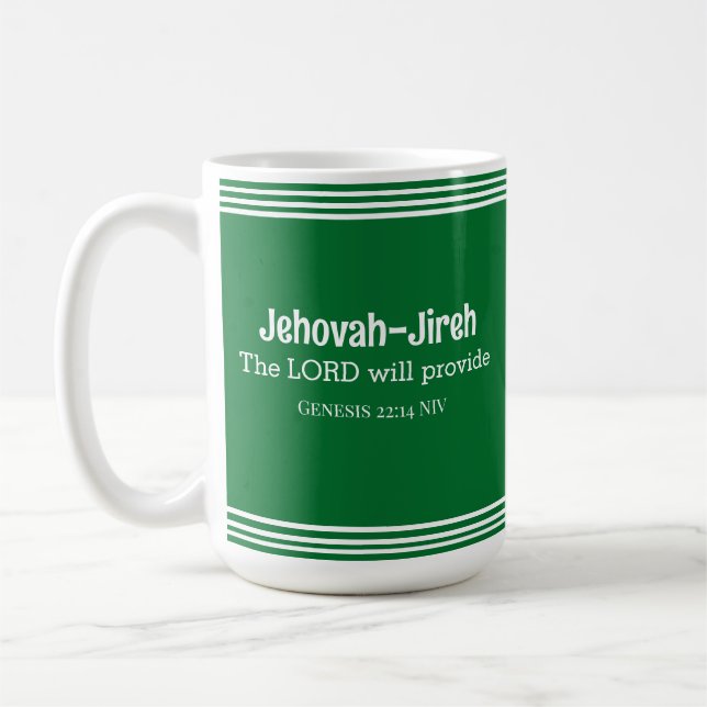 Mug Le Seigneur Fournira Un Verset Biblique Versé (Gauche)
