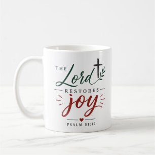 Mug Le Seigneur Rétablit la Joie Encouragement Chrétie