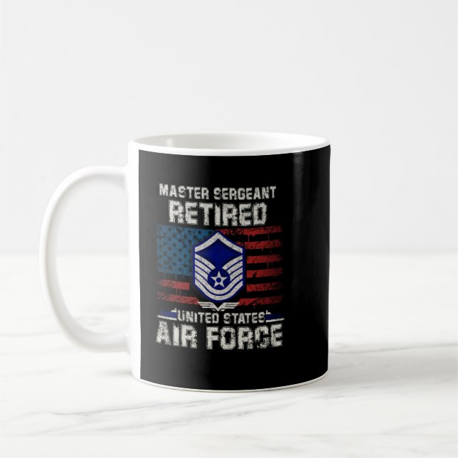 Mug Le sergent-chef Retraité de la Force aérienne Mili (Gauche)