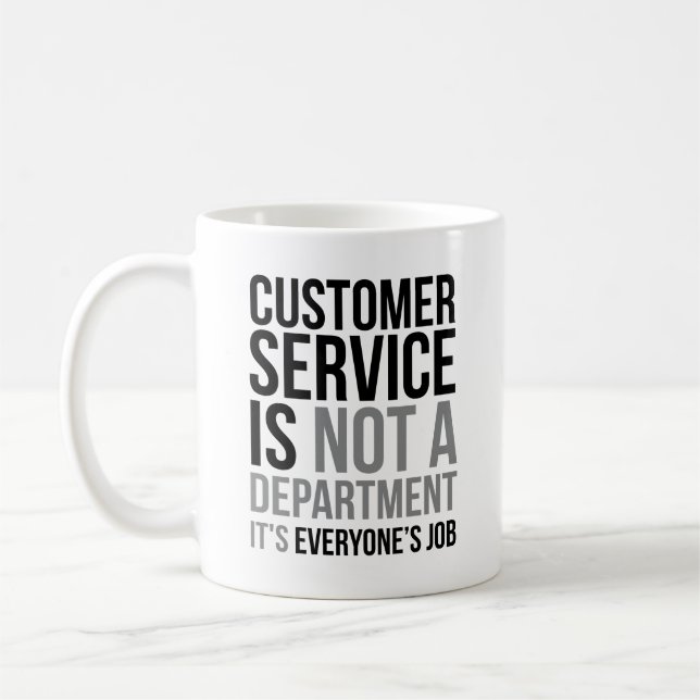 Mug Le service à la clientèle n'est pas un service (Gauche)