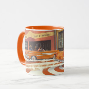 Mug "Le service et les voitures anciennes de Wally"