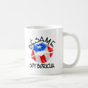 Mug Le soja Boricua de Besame m'embrassent que je suis