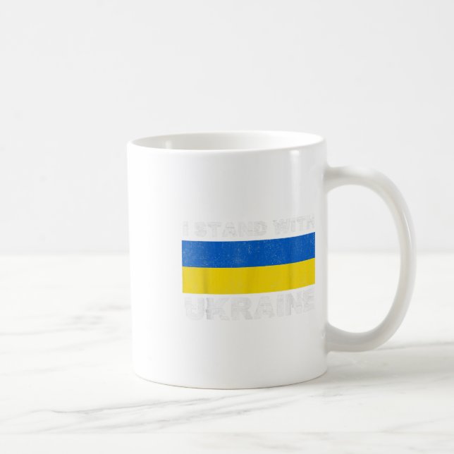 Mug Le Soutien De L'Ukraine Je Prends Position Avec L' (Droite)