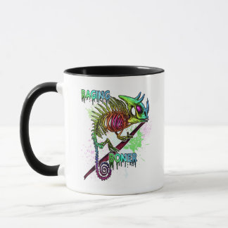 Mug Le squelette de Chameleon de Rainbow Jackson