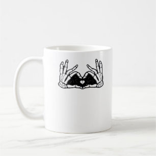 Mug Le Squelette Met La Tête D'Un Coeur