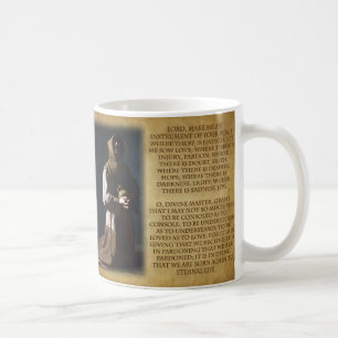 Mug Le St Francis de la prière d'Assisi