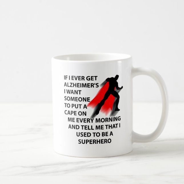 Mug Le super-héros de la maladie d'Alzheimer, la boue  (Droite)