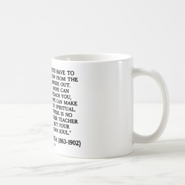 Mug Le Swami Vivekananda se développent à l'envers du (Droite)