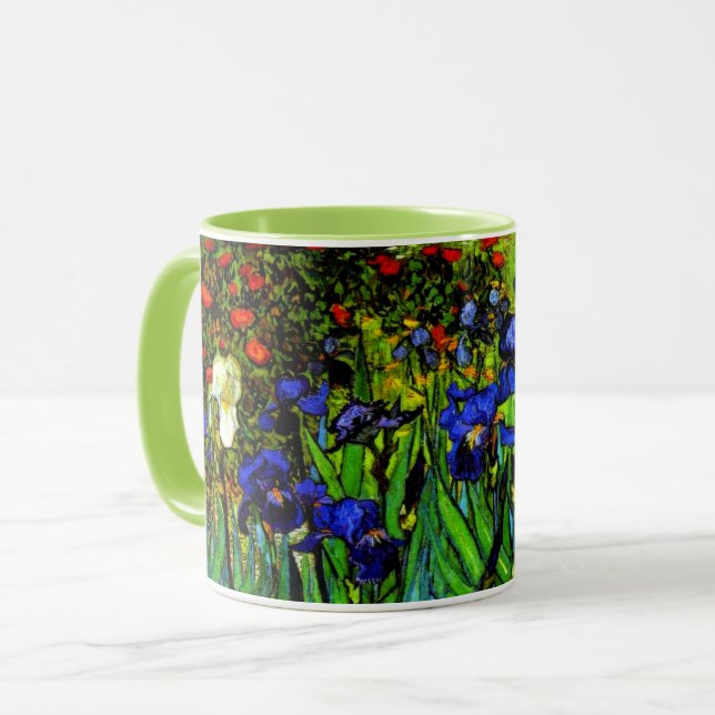 Mug Le tableau de Van Gogh, Irises (Devant gauche)