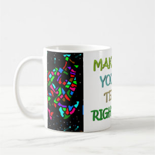 Mug Le temps et les termes et être forte encourager le