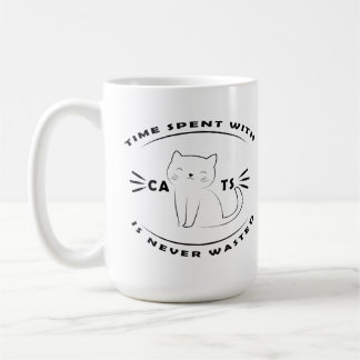 Mug Le temps passé avec les chats n'est jamais perdu