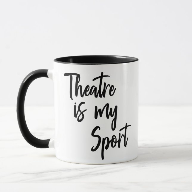 Mug Le théâtre est mon sport amusant Acteur Citation (Gauche)