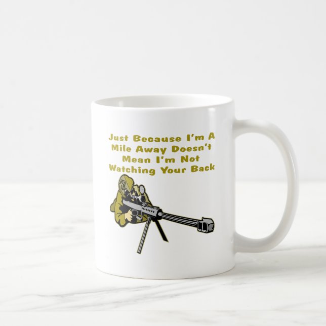 Mug Le tireur isolé juste puisque je suis un mille (Droite)
