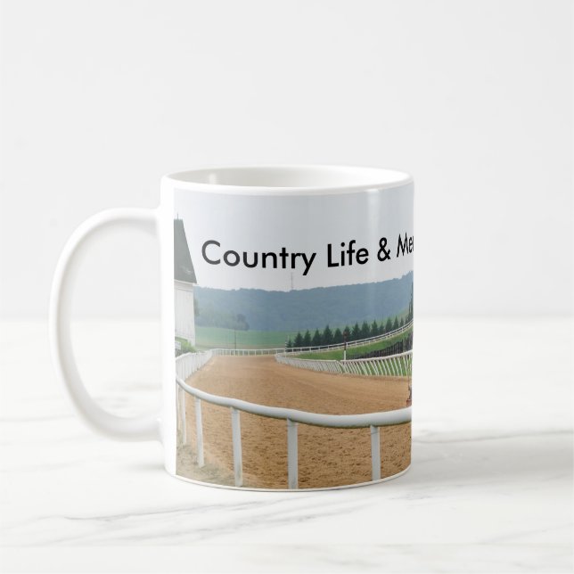 Mug Le tracteur Harrows la voie, vie à la campagne (Gauche)