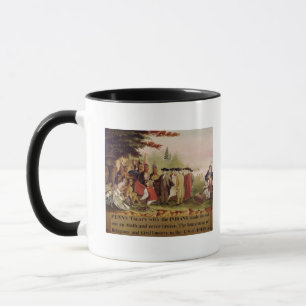 Mug Le Traité de Penn avec les Indiens en 1682, c.184
