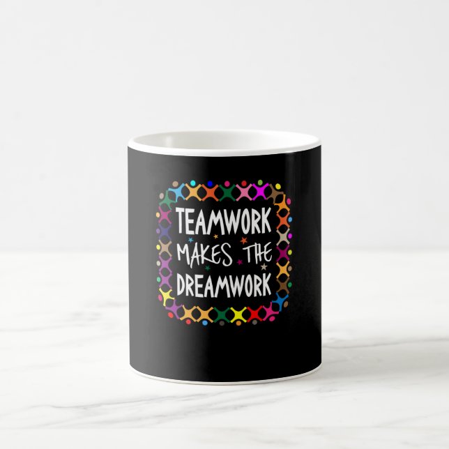 Mug Le Travail D'Équipe Fait Du Dreamwork Sport Motiva (Centre)
