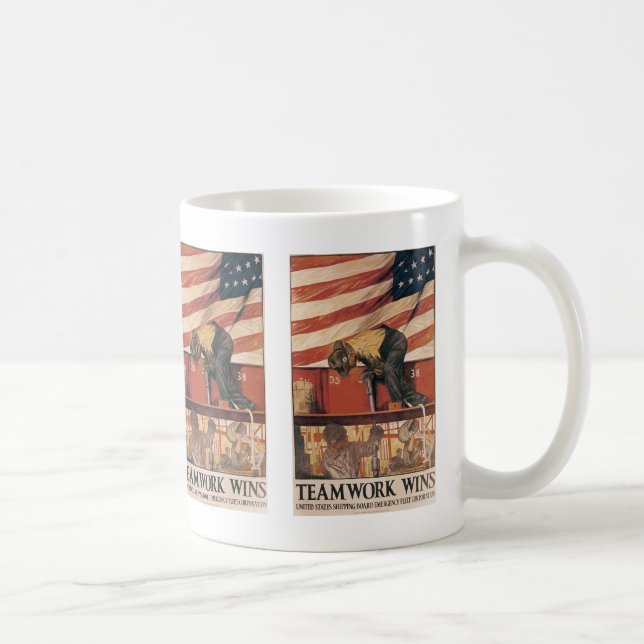 Mug Le travail d'équipe gagne (Droite)