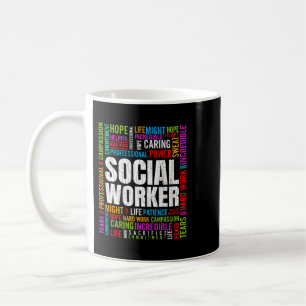 Mug Le travail social fait drôle Graphique du travail 