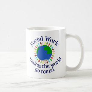 Mug Le travail social inspiré fait tourner le monde