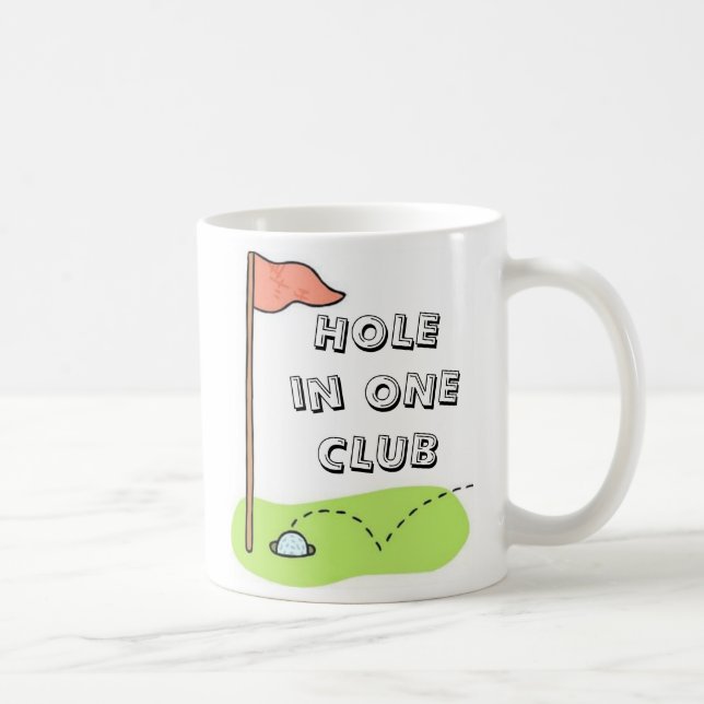 Mug Le trou de golf dans un club folâtre la coutume (Droite)