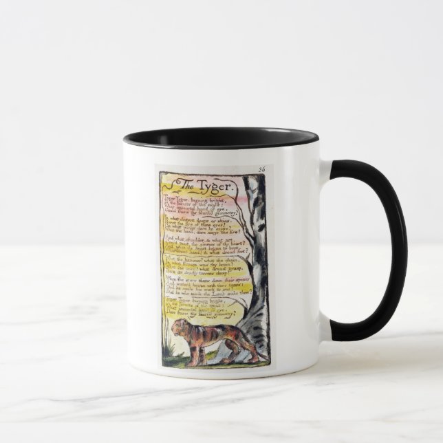 Mug "Le Tyger", plat 36 (Bentley 42) (Droite)