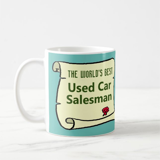 Mug Le vendeur de voitures d'occasion le plus au monde (Gauche)
