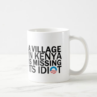 Mug Le village au Kenya manque son idiot