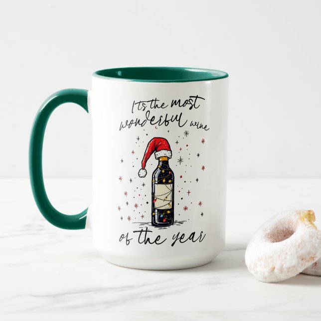 Mug Le Vin Le Plus Merveilleux De L'Année (Avec donut)