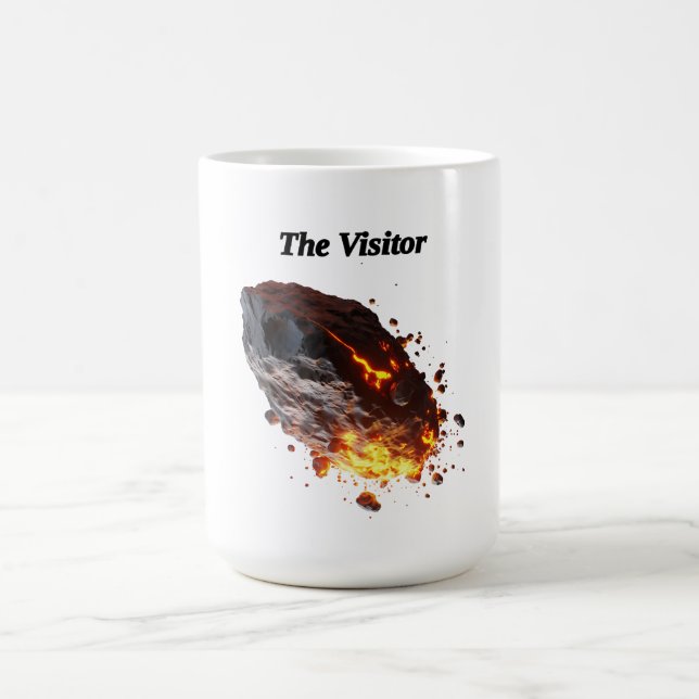 Mug "Le visiteur," Roche spatiale de l'espace  (Centre)