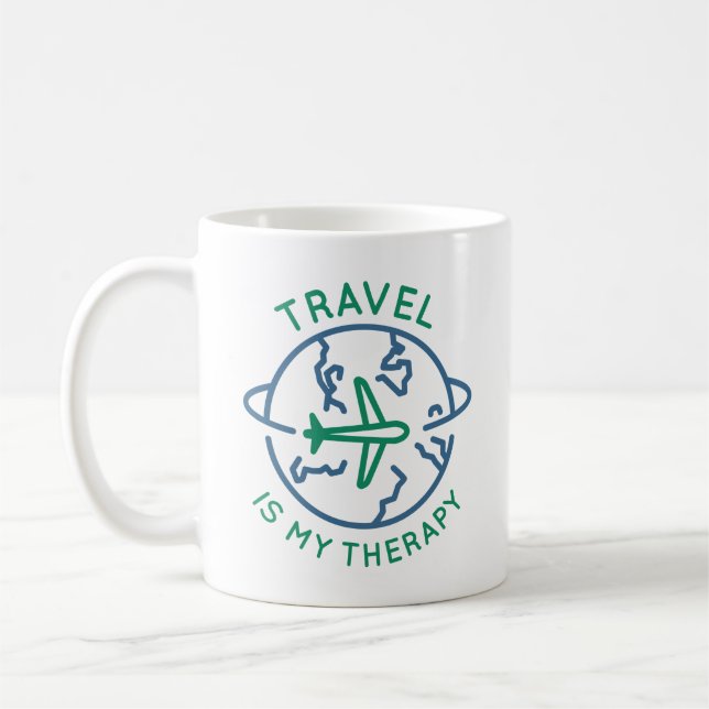 Mug Le voyage est ma thérapie (Gauche)