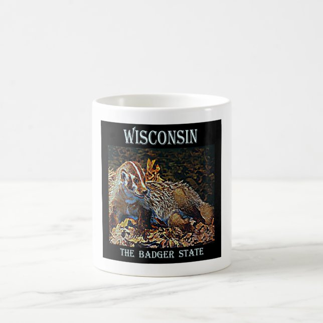 Mug Le Wisconsin l'état de blaireau (Centre)