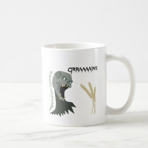 Mug Le zombi végétarien veut Graaaains !