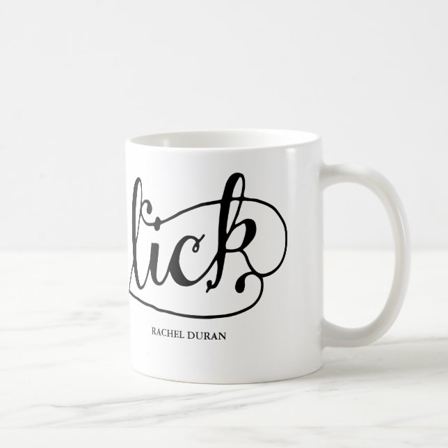 Mug lèche calligraphie (Droite)