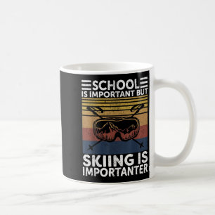 Mug L'École Est Importante Mais Le Ski Est Important S