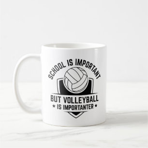 Mug L'École Est Importante, Mais Le Volley Est Importa