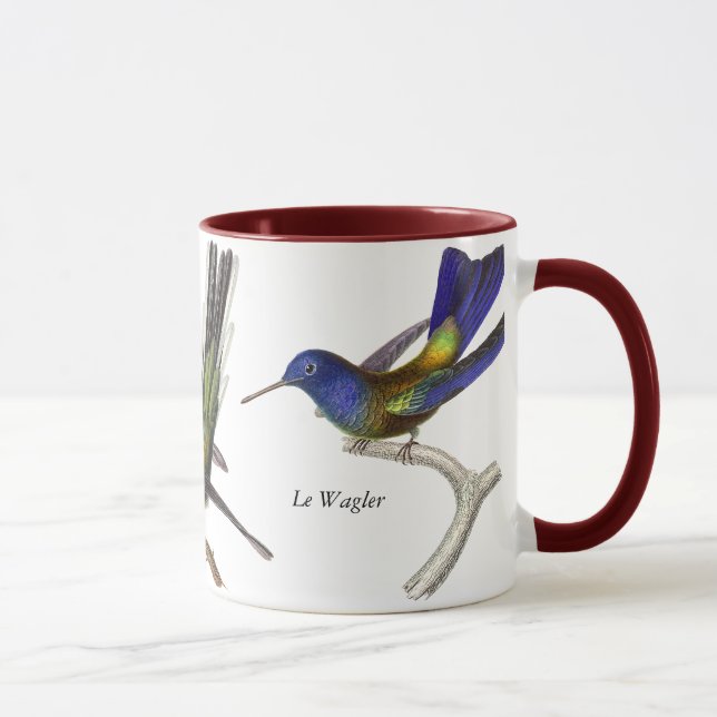 Mug Leçon de René Primevère - trois jolis colibris (Droite)