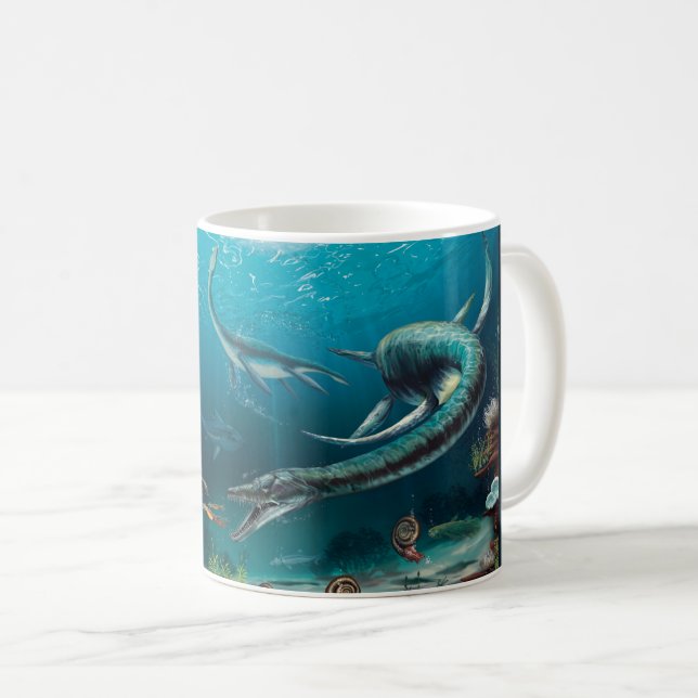 Mug L'Ecosse jurassique - la vie aquatique antique (Devant droit)