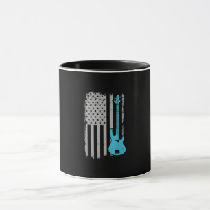 Mug Lecteur de basse électrique Guitare American Drape