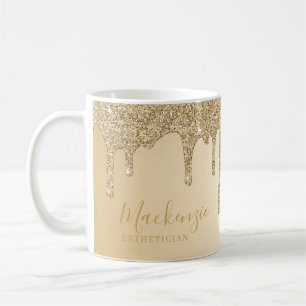 Mug Lecteurs de Parties scintillant Chic Gold Sparkle 