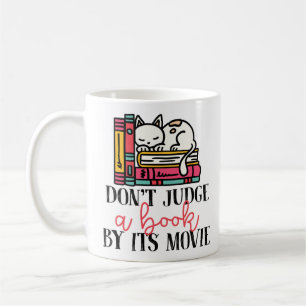 Mug Lecture de livre ne juge pas un livre par son Cat