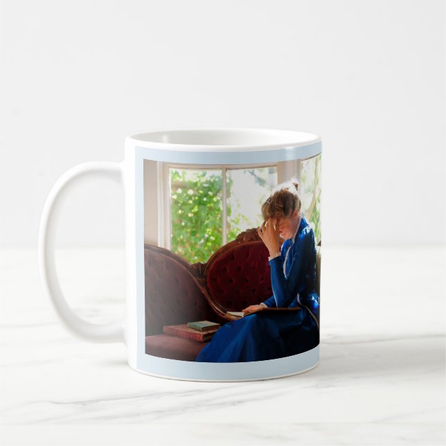 Mug Lecture de Madame, citation victorienne de livre (Gauche)