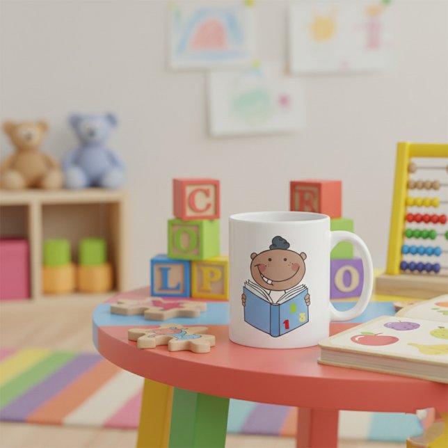 Mug Lecture D'Un Livre De Maths Par Un Enfant (Créateur téléchargé)