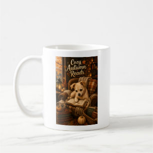 Mug Lectures Automnales Cosy Chien Amateur de Livres M