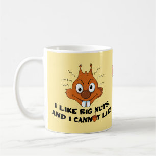 Mug L'écureuil J'aime les gros noix Pun