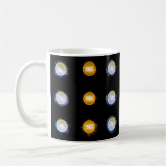 Mug LED, fermer l'arrière - plan abstrait.