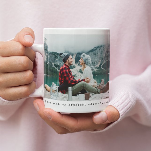 Mug Légende de machine à écrire photo personnalisée (Créateur téléchargé)