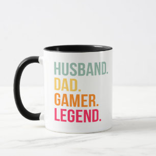 Mug Légende de père et de gamer mari