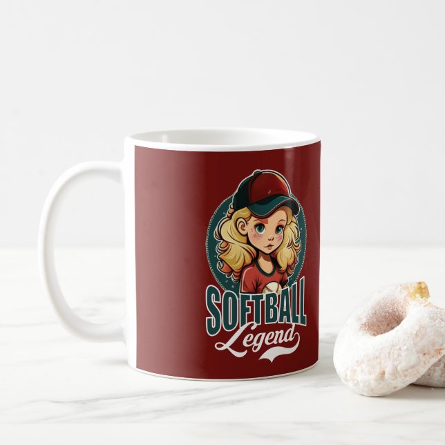 Mug Légende du softball (Avec donut)
